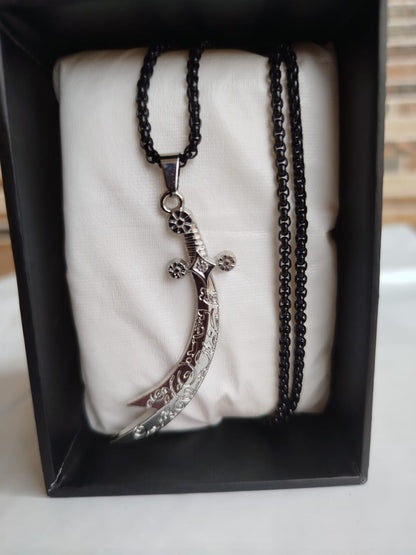 Zulfiqar Sword Hazrat Ali  Sword Pendant Necklace